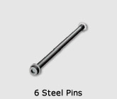6 Steel OTT Pins